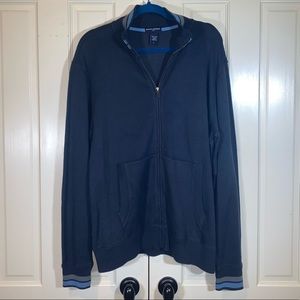 Navy blue Banana Republic Zip-up Sweater
